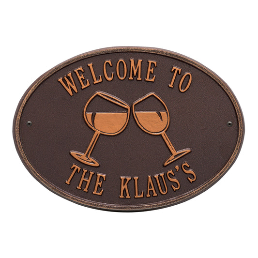 Personalized Wine Plaque