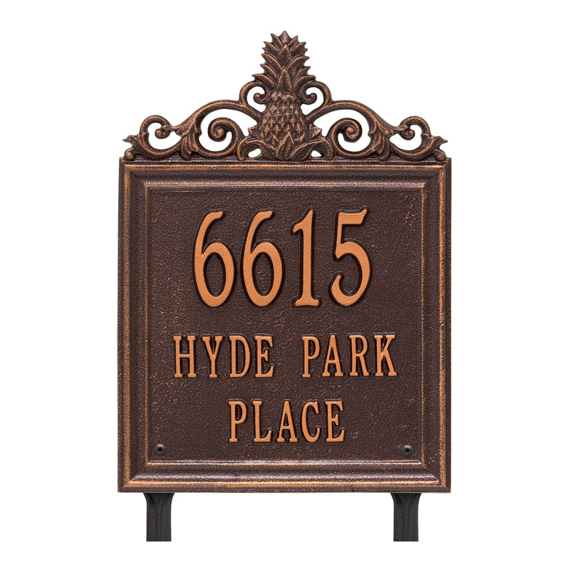 Personalized Lanai Plaque - Standard - Lawn - 3 Line 