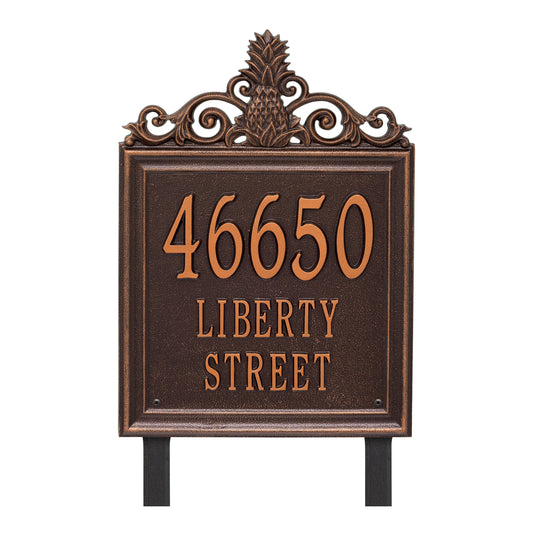 Personalized Lanai Plaque - Estate - Lawn - 3 Line 