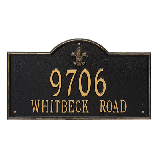 Whitehall Bayou Vista - Estate Wall - Two Line Address Plaque 