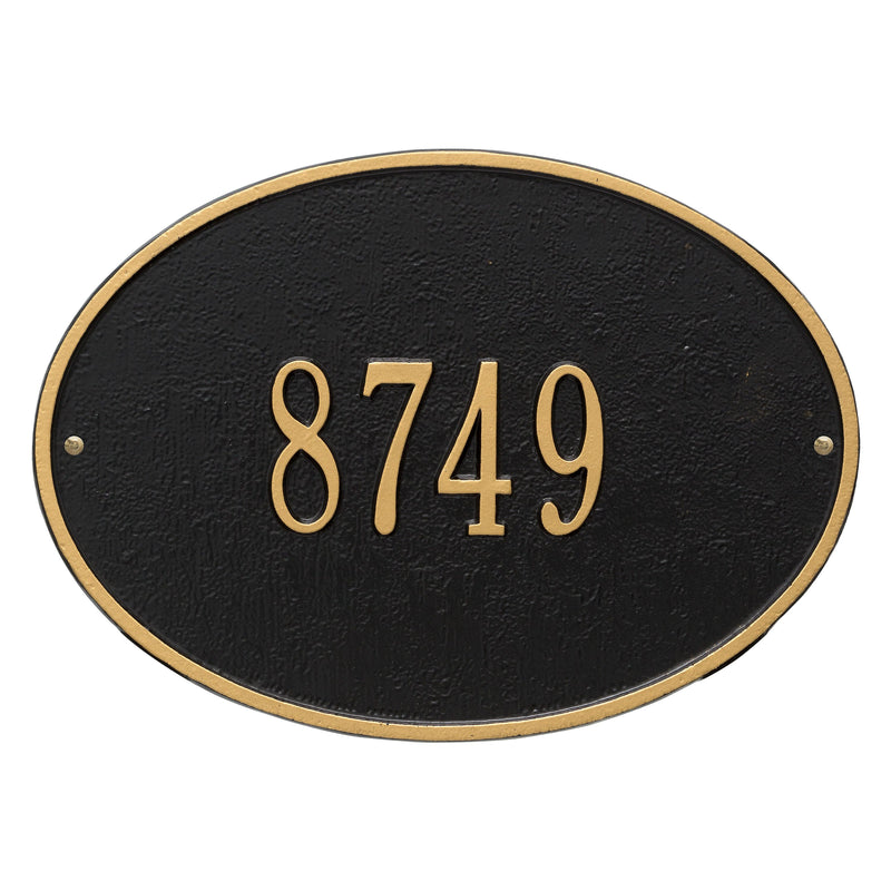 Whitehall Hawthorne Oval - Standard Wall - One Line Address Plaque 