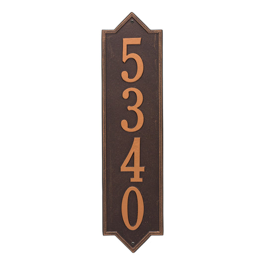 Personalized Norfolk Vertical Estate Wall Plaque