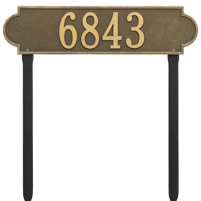 Personalized Richmond Plaque -Estate- Lawn - 1 Line 