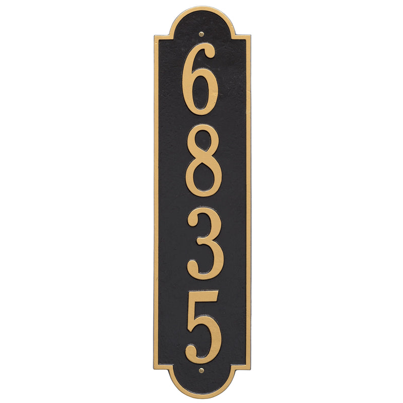 Whitehall Richmond Vertical - Estate Wall - One Line Address Plaque 
