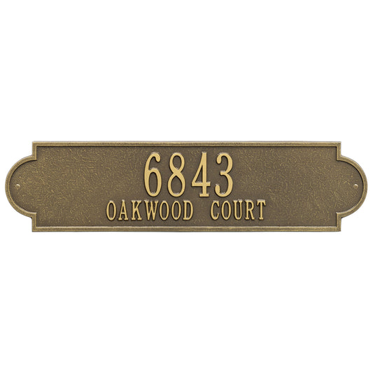 Personalized Richmond Plaque -Estate - Wall - 2 Line 