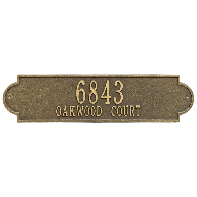 Personalized Richmond Plaque -Estate - Wall - 2 Line 