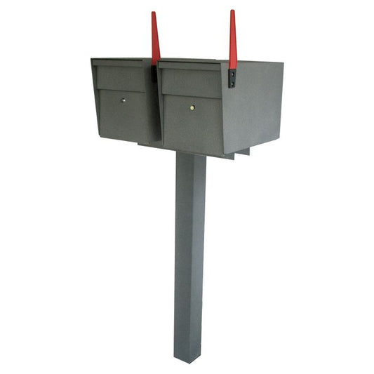 Mail Boss Ultimate High Security Locking Double Mailbox Package