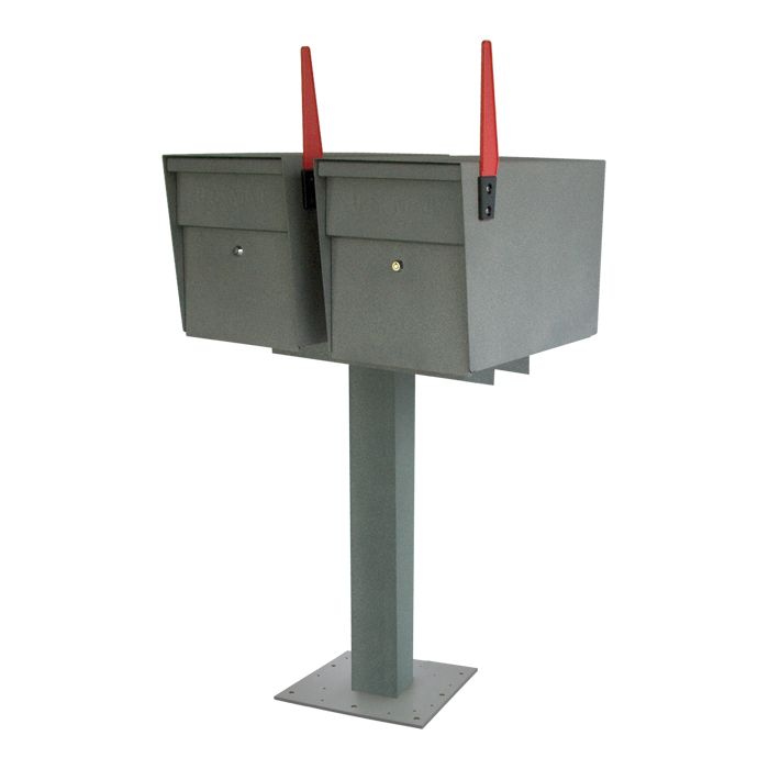 Mail Boss Ultimate High Security Locking Double Mailbox Package