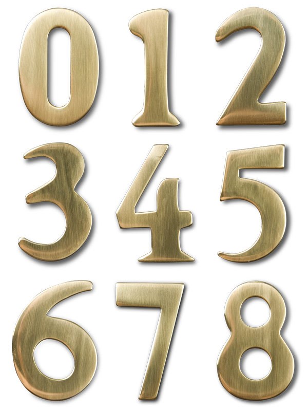 Mailbox Address Number Plate # 8 (ONLY for # 8 Mailbox)