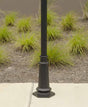 Residential Grade Courtyard Outdoor Post LED Street Light Fixture with 6.5 ft Pole and Pedestal Combo – Total Height 9.6 ft