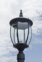 Residential Grade Courtyard Outdoor Post LED Street Light Fixture with 6.5 ft Pole and Pedestal Combo – Total Height 9.6 ft