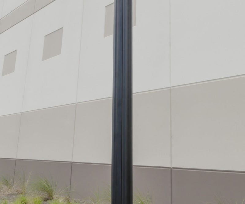 Residential Grade Courtyard Outdoor Post LED Street Light Fixture with 6.5 ft Pole and Pedestal Combo – Total Height 9.6 ft