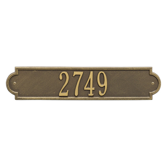 Personalized Richmond Horizontal Plaque - Standard - Wall - 1 Line 