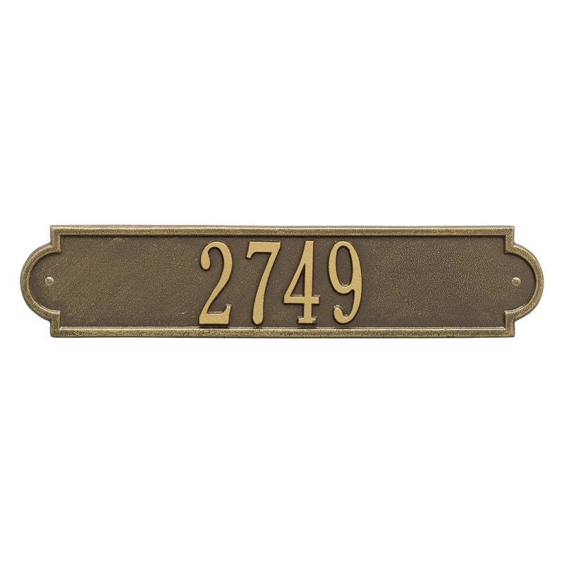 Personalized Richmond Horizontal Plaque - Standard - Wall - 1 Line 