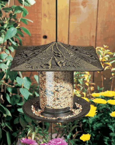 Whitehall 6" Trumpet Vine Tube Feeder - Copper Verdi