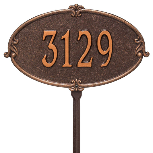 Personalized Montecarlo Plaque - Standard - Lawn - 1 Line 
