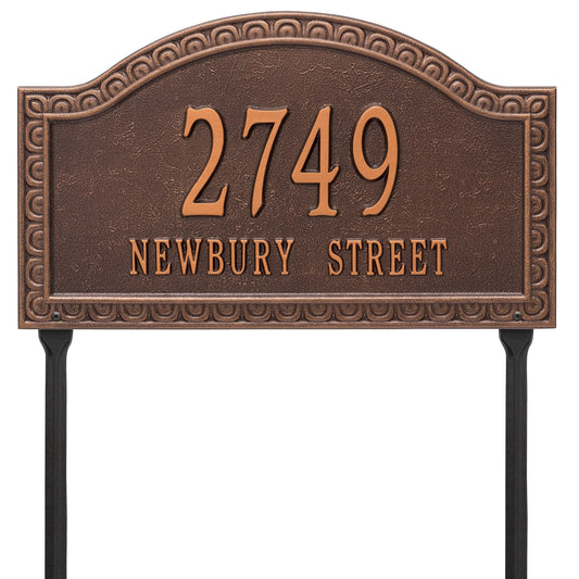 Personalized Penhurst Plaque - Grande - lawn- 2 Line 