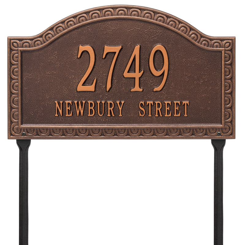 Personalized Penhurst Plaque - Grande - lawn- 2 Line 