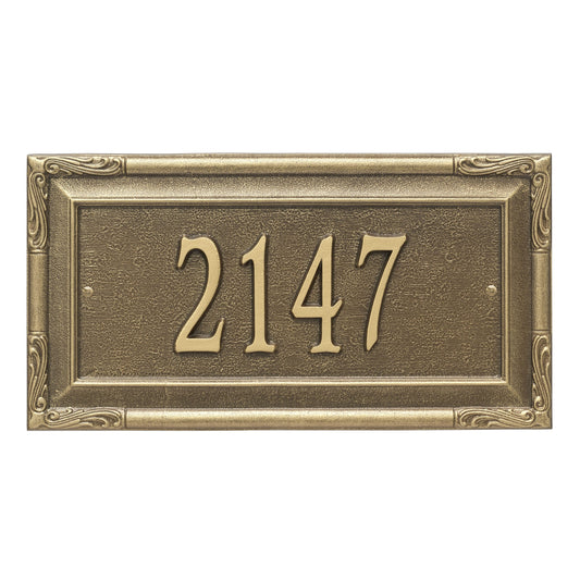 Personalized Gardengate Plaque - Grande - Wall - 1 line 