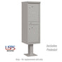 Salsbury Outdoor Parcel Locker with 2 Compartments in Gray with USPS Access – Type I