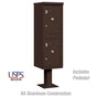 Salsbury Outdoor Parcel Locker with 2 Compartments in Bronze with USPS Access – Type I