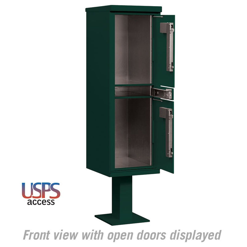 Salsbury Outdoor Parcel Locker with 2 Compartments with USPS Access – Type I