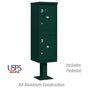 Salsbury Outdoor Parcel Locker with 2 Compartments in Green with USPS Access – Type I