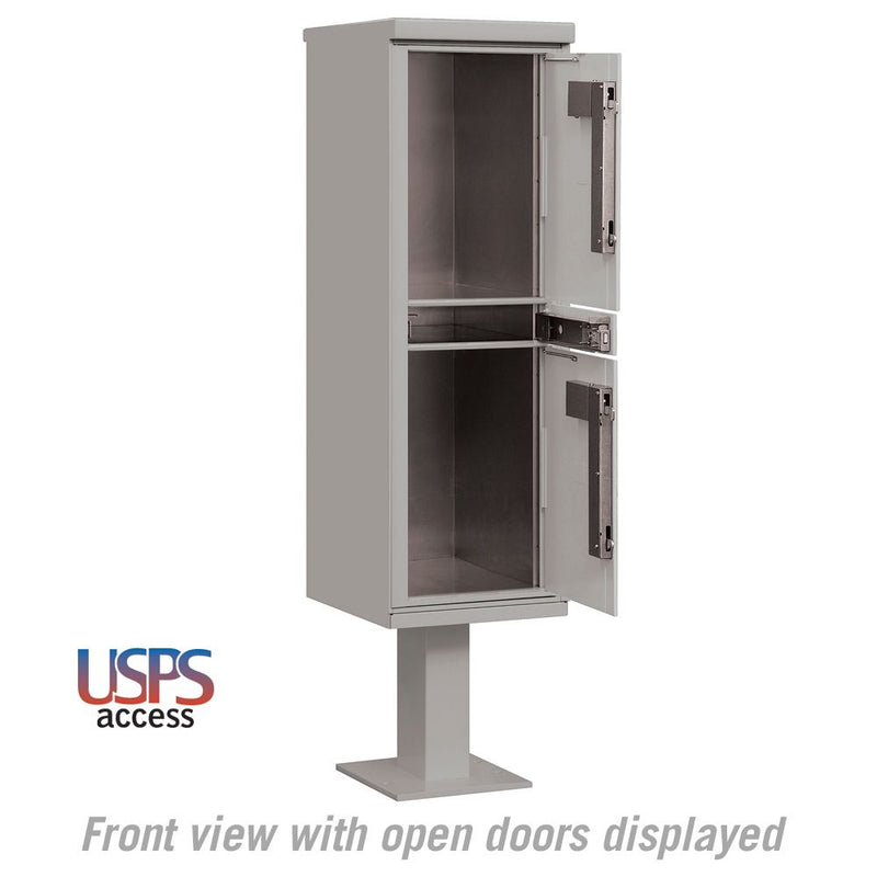 Salsbury Outdoor Parcel Locker with 2 Compartments with USPS Access – Type I