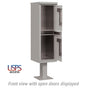 Salsbury Outdoor Parcel Locker with 2 Compartments with USPS Access – Type I