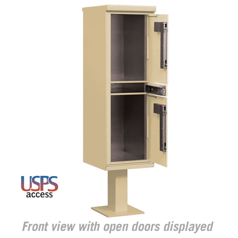 Salsbury Outdoor Parcel Locker with 2 Compartments with USPS Access – Type I
