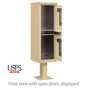 Salsbury Outdoor Parcel Locker with 2 Compartments with USPS Access – Type I