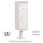 Salsbury Outdoor Parcel Locker with 2 Compartments in White with USPS Access – Type I