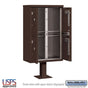 Salsbury Outdoor Parcel Locker with 4 Compartments with USPS Access – Type II