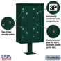 Salsbury Outdoor Parcel Locker with 4 Compartments with USPS Access – Type II