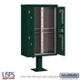Salsbury Outdoor Parcel Locker with 4 Compartments with USPS Access – Type II