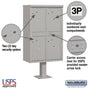Salsbury Outdoor Parcel Locker with 4 Compartments with USPS Access – Type II