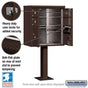 Salsbury Cluster Box Unit with 4 Doors and 2 Parcel Lockers with USPS Access – Type V