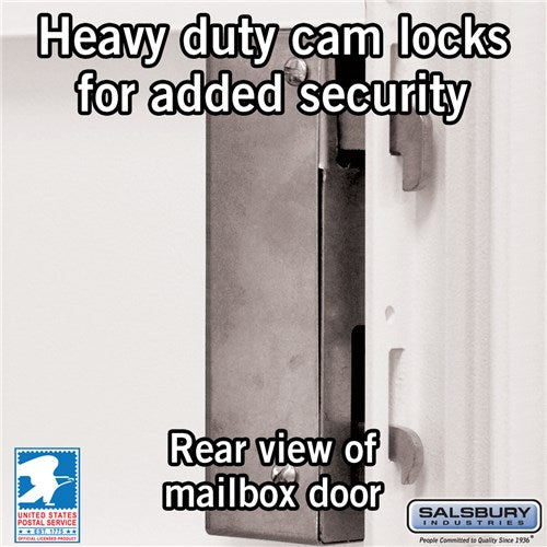 Salsbury Cluster Box Unit with 4 Doors and 2 Parcel Lockers with USPS Access – Type V