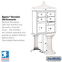 Salsbury Cluster Box Unit with 4 Doors and 2 Parcel Lockers with USPS Access – Type V