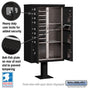Salsbury Cluster Box Unit with 8 Doors and 4 Parcel Lockers with USPS Access – Type VI