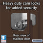 Salsbury 3306-U 8 Door Cluster Mailbox Premium Package with Pedestal and Installation Hardware