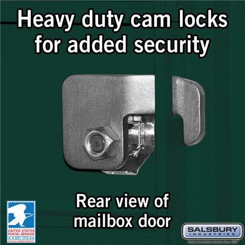 Salsbury Cluster Box Unit with 8 Doors and 4 Parcel Lockers with USPS Access – Type VI