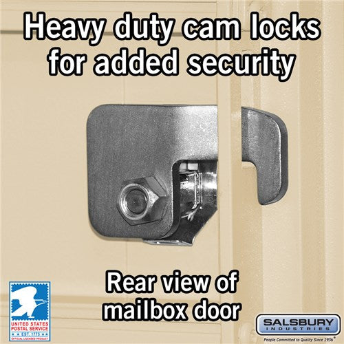 Salsbury Cluster Box Unit with 8 Doors and 4 Parcel Lockers with USPS Access – Type VI