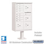 Salsbury Cluster Box Unit with 8 Doors and 4 Parcel Lockers with USPS Access – Type VI