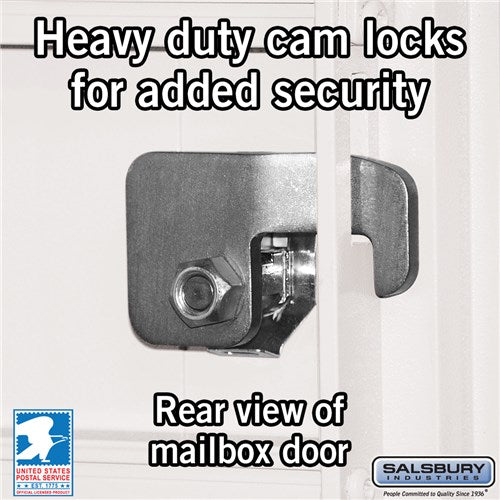 Salsbury Cluster Box Unit with 8 Doors and 4 Parcel Lockers with USPS Access – Type VI