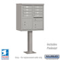 Salsbury Cluster Box Unit with 8 Doors and 2 Parcel Lockers in Gray with USPS Access – Type I