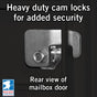8 Door High Security USPS Cluster Mailbox CBU with 2 Parcel Lockers, Pedestal Included