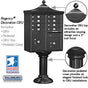 Salsbury Regency Decorative Cluster Box Unit with 8 Doors and 2 Parcel Lockers with USPS Access – Type I