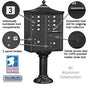 Salsbury Regency Decorative Cluster Box Unit with 8 Doors and 2 Parcel Lockers with USPS Access – Type I