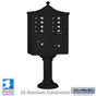 Salsbury Regency Decorative Cluster Box Unit with 8 Doors and 2 Parcel Lockers in Black with USPS Access – Type I